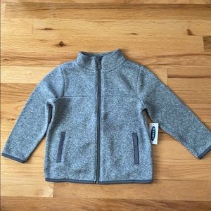 Brand New Old Navy Mock-Neck Sweater Zip Jacket 2T
